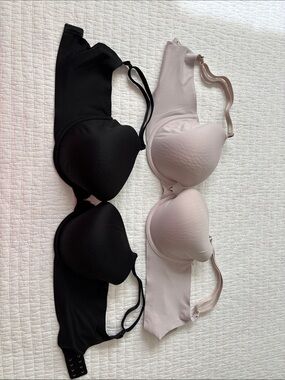 5/$15! Victoria's Secret Perfect Coverage lined Demi bras. 34DD. Set of two!